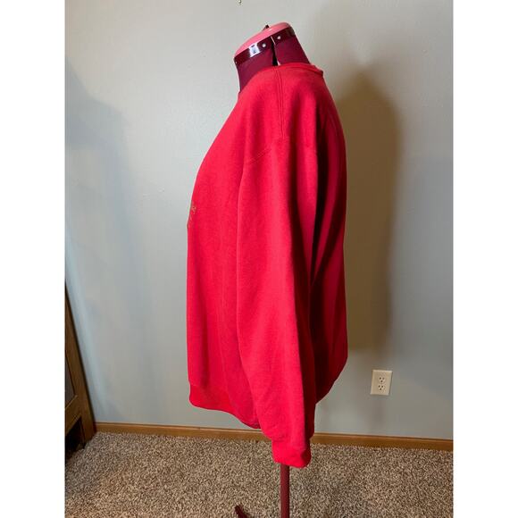 ugly Christmas sweatshirt embroidered red gold - Picture 5 of 7